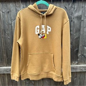 GAP X Disney Collaboration Fall Acorn Mickey Mouse Long Sleeve Hoodie Sz M